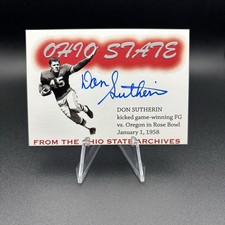 2009 TK Legacy Ohio State Archives OSU Auto Autograph Don Sutherin AR14 /100