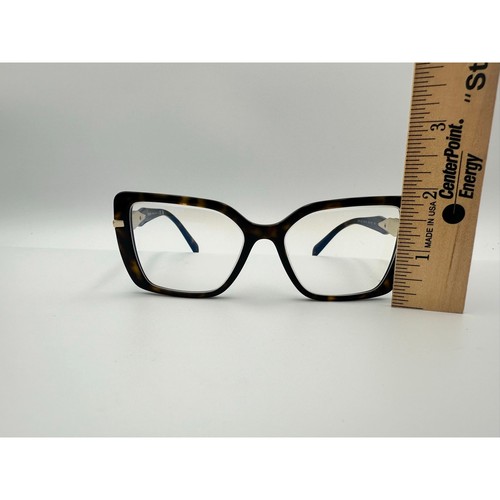 Prada Black Tortoise Shell Eyeglass Frames VPR 03Z 53 16 2AU-101 140 - Picture 4 of 12