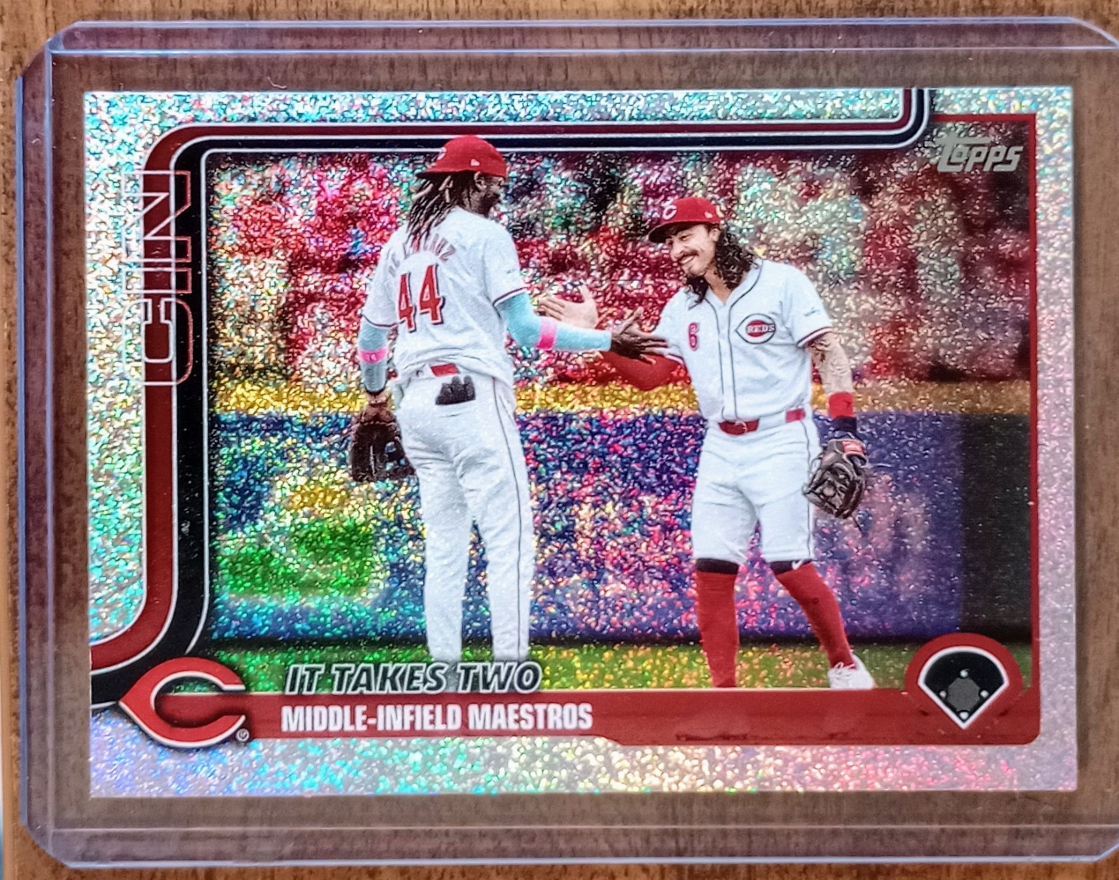 2025 Topps #295 Sandglitter Parallel Elly De La Cruz Jonathan India Cincinnati