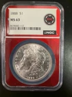 1888 Morgan Silver Dollar NGC MS 63 Uncirculated