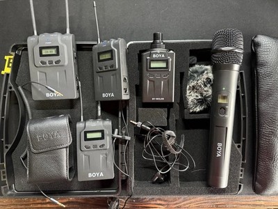 Boya BY-WM8 Funkmikrofon System   Dual Receiver + Handmikro + Lavalier + XLR
