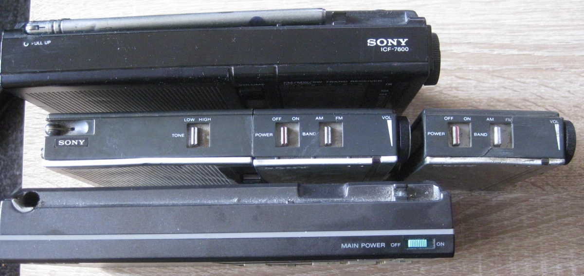 Sony ICF 7500 7600 7600 D vintage for parts or repair