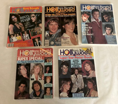 #ad Rona Barrett#x27;s Hollywood Lot of 5 Magazines 1978 79 Elvis Robin Williams Andy G $49.99