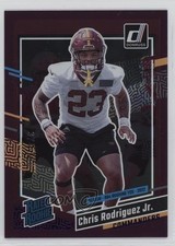 2023 Panini Donruss Rated Rookie Season Stat Line 374/500 Chris Rodriguez Jr r7x