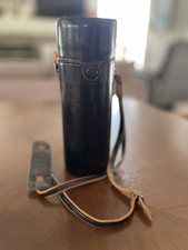Vintage Hard Camera Lens Case 7   W/ Strap