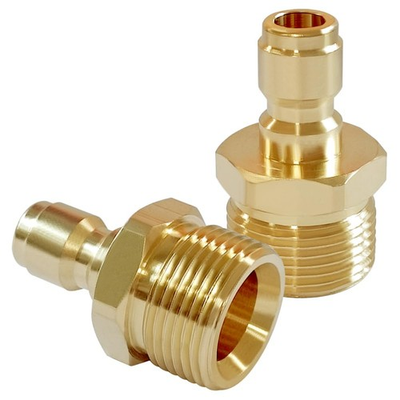 #ad 2PCS Brass Pressure Washer Coupler M22 14mm Male x 1 4quot; Quick Connect 5000PSI... $23.40