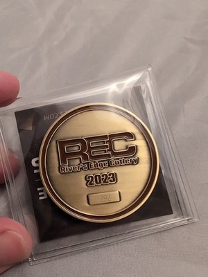 River Edge Cutlery REC 2023 20th Anniversary Challenge Coin #292 Milspin Metals