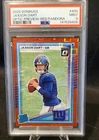 2025 Panini Donruss - Jaxson Dart #400 Optic Preview Red Pandora Prizm PSA 9