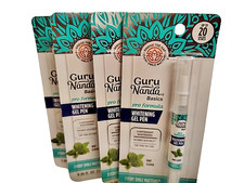 GuruNanda Teeth Whitening Gel Pen, 0.06oz, VEGAN/GF, BB 5/27, Lot of 6