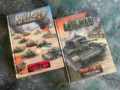 Flames of War WWII Miniatures Battle Game book lot Hellfire and Back! ARMIES HC