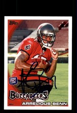 Signed Football Card Auto Arrelious Benn 2010 Topps #101 Tampa Bay Buccaneers