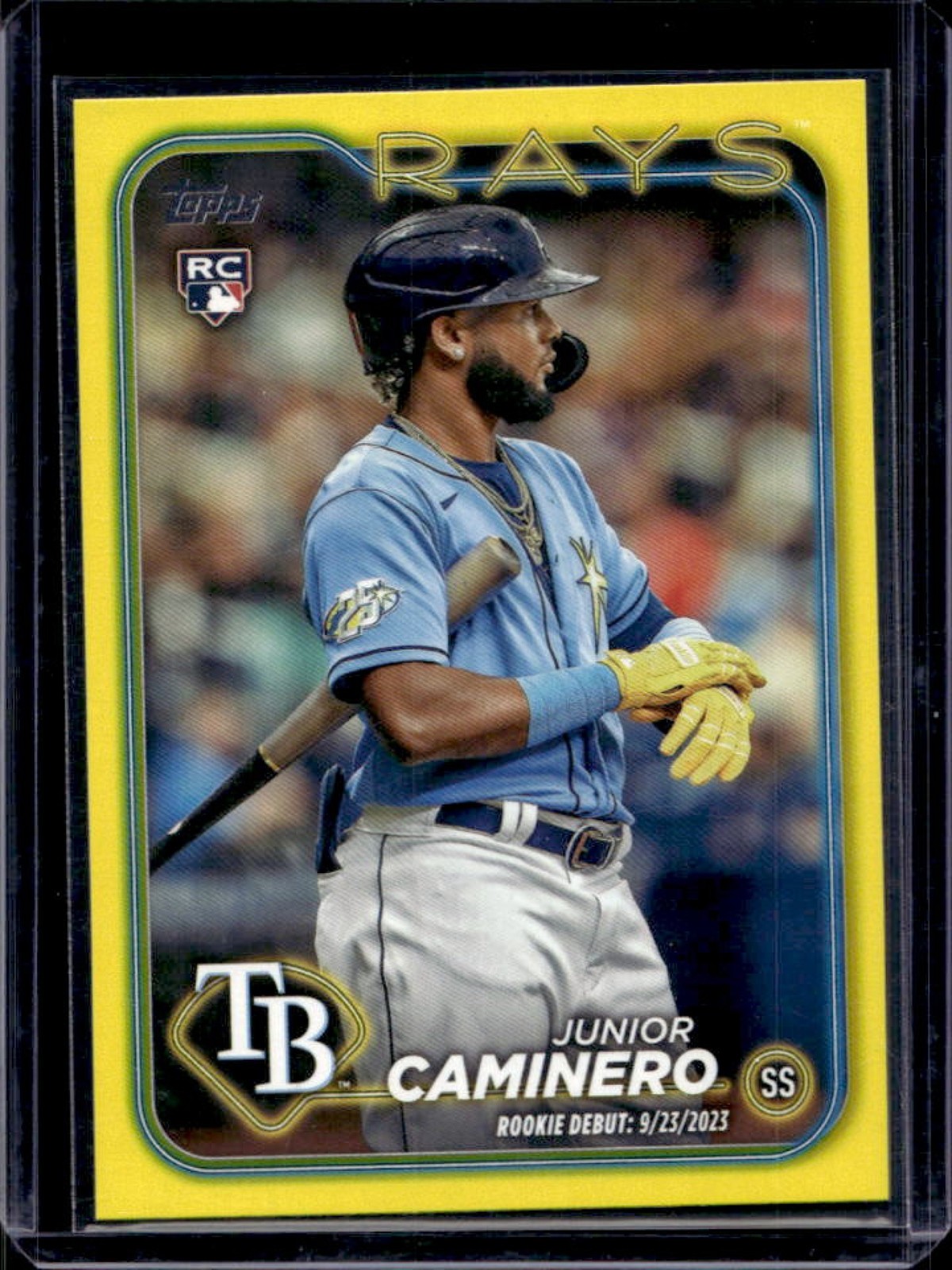 2024 Topps Update Junior Caminero RC Yellow Rookie #US223 Rays