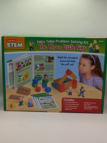 NEW Lakeshore STEM Fairy Tales Problem Solving Kit The Three Little Pigs