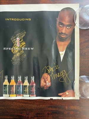1996 ST IDES Poster Snoop Dogg Tupac 2pac Malt Liquor Promo Ad