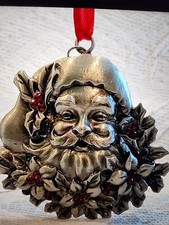 Santa Metal 2008 Ornament