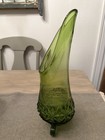 Chunky LE Smith Diamond Butt Three 3 Wheeler Green  Swung Vase 15.25” — photo 3