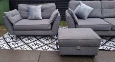 Grey DFS French Connection Sofas..3&1..Delivery 🚚 Available
