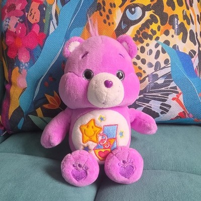 Care Bears Überraschungsbär Teddy Plüschtier Jack in a Box lila 2016 Sitzsack 