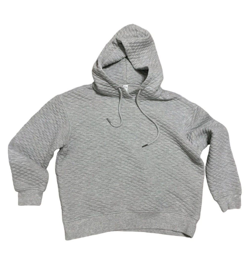 ZYIA Active Quilted Gray Diamond Hoodie