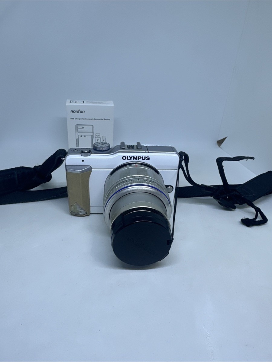 OLYMPUS PEN E-PL1、14-42mm #3391 Olympus Pen E- PL1 Digital Camera White 14-42mm Lens Cosmetic