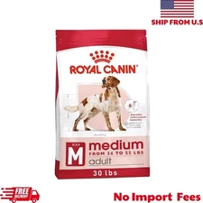 Royal Canin Size Health Nutrition Medium Adult Dry Dog Food, 30 lb Bag