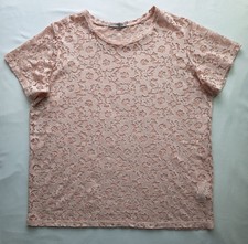 Atmosphere Damen Spitzenbluse rosa Blumenmust...