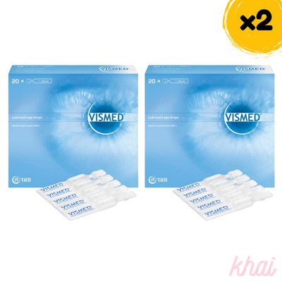 2x Vismed Eye Drops No Preservative Relief Dry Eye Ocular Surface Damage
