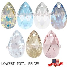 Swarovski Crystal Pear Pendant, 22x13mm 6106 QTY: 1, LOWEST TOTAL PRICE 