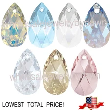 Swarovski Crystal Pear Pendant, 22x13mm (6106) QTY: 1, LOWEST TOTAL PRICE!