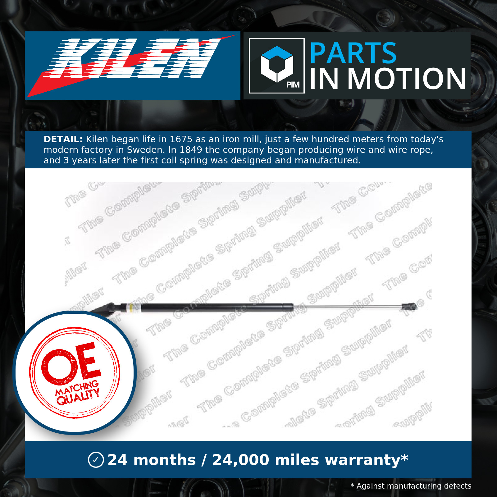 Boot Gas Strut Right 442050 Kilen Spring Lift Tailgate Rear 90450JG400 Quality