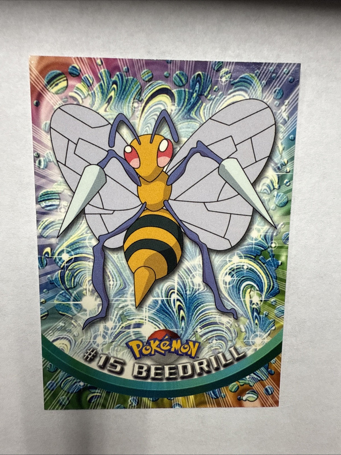 Beedrill Non-Foil Topps Pokemon Card #15 TV Animation Series 1 LP 