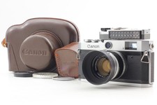 w/Case, Hood N MINT  Canon P Rangefinder Film Camera 50mm f1.8 Lens Fr. JAPAN