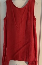 Eleven Stitch Design Red Tunic W/ Handkerchie...
