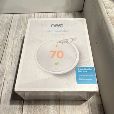 Nest Thermostat E Programmable Wi-Fi Smart Thermostat App Control White T4001ES