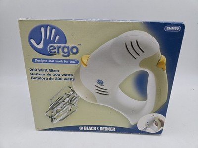 Black Decker Ergo Hand Mixer 5-speed 200-W Soft Grip EHM80 Beater