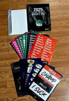 TrophySmack 2025 Fantasy Football Draft Board Kit - 12, 10, 8 Team - 500+ Player
