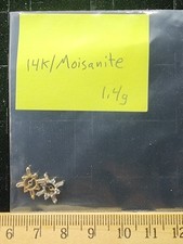 14k Gold/Moisanite Earring Enhacer Slides Tested+