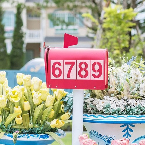 6 Inch Number Stencils Set Plastic Number Stencils Reusable Digital Templates - Picture 7 of 7