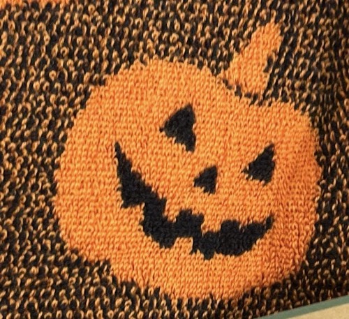 Set 2 asciugamani da bagno Deborah Connolly Halloween zucca - Foto 2 di 3