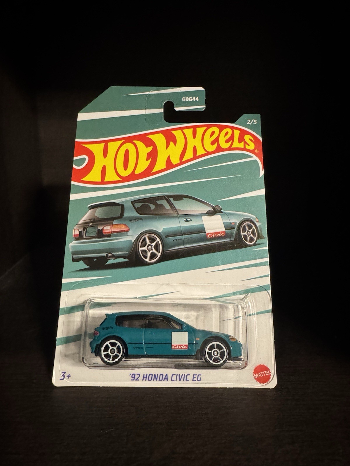 Hot Wheels '92 Honda Civic EG Walmart Exclusive Honda Series 2/5 Teal 2022