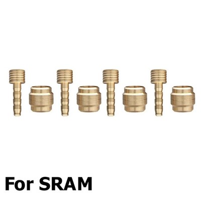 4 x Sets Oliven Einsatz Verbinder & Widerhaken SRAM ohne Gewinde
