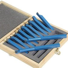 11P 8/10mm Carbide Tipped Lathe Metal Cutter Bit Cutting Tool Set Turning Boring