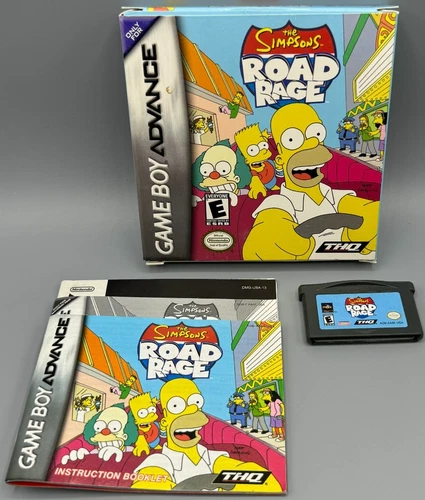 Simpsons Road Rage Nintendo Game Boy Advance CIB Complete W/ Manual Authentic