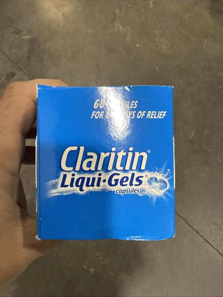 Claritin Liqui-Gels 24 horas alívio de alergias, não sonolento 60 unidades EXP 03/2026+ - Imagem 2 de 3