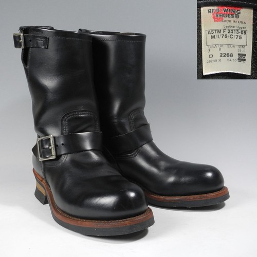 Redwing Stiefel 2268 Engineer Boots 10' ASTM Tag Leder schwarz Größe 7D - Bild 2 von 8