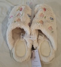 Auden  Floral women's scuff slippers NWT M