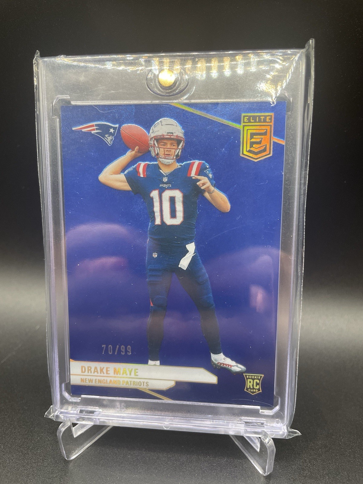 Drake Maye RC /99 2024 Panini Donruss Elite - #185 Blue /99 (RC)