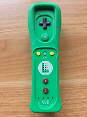 Official Wii Remote LUIGI Nintendo Motion Plus Wii U OEM Controller Tested 