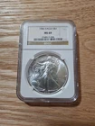 1986 American Silver Eagle Coin - NGC MS69