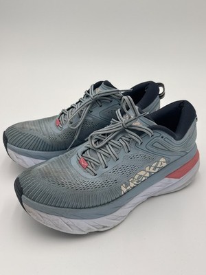 Hoka One One Bondi 7 1110519-BFOB Womens US 8 Running Shoes Blue Fog Sneakers